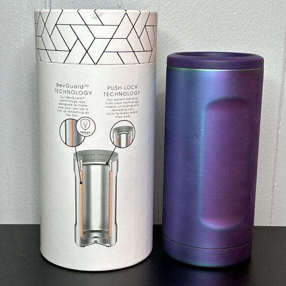 Hopsulator Slim Double-Walled Stainless Steel Insulated Can Coo, 12 oz Dark Aura - Picture 2 of 6